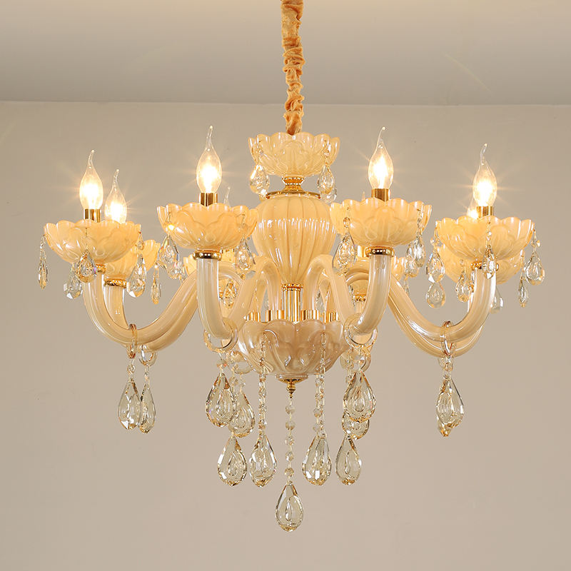 European candle crystal chandelier