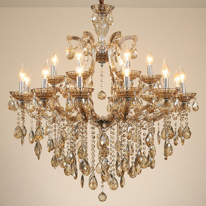 European candle crystal chandelier