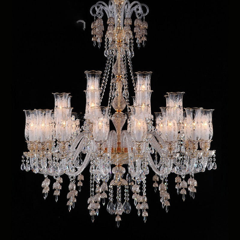 European candle crystal chandelier