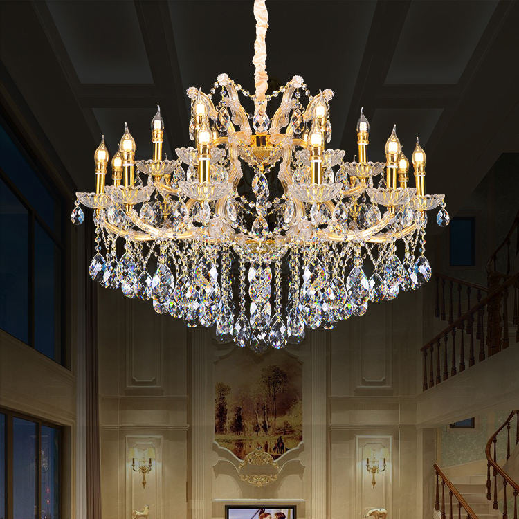 European candle crystal chandelier