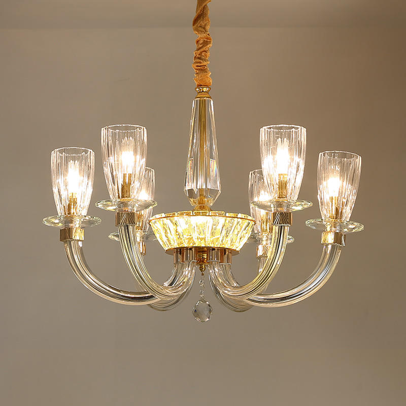 European candle crystal chandelier