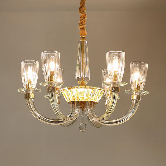 European candle crystal chandelier