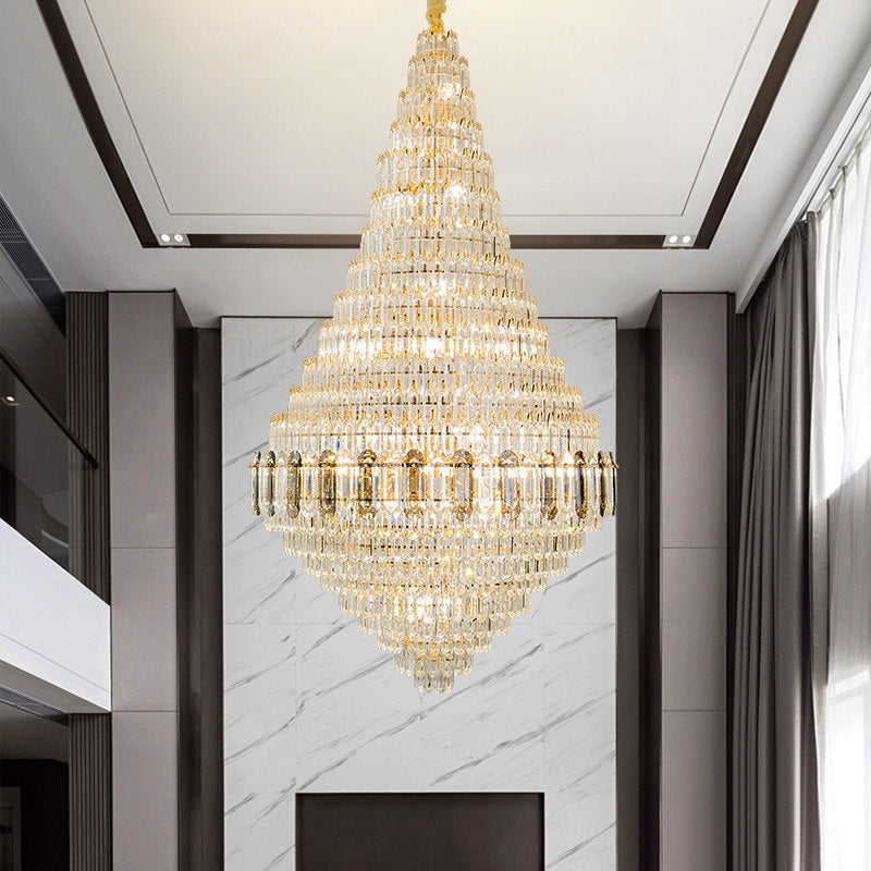 Crystal pendant light  living room villa light luxury pendant light