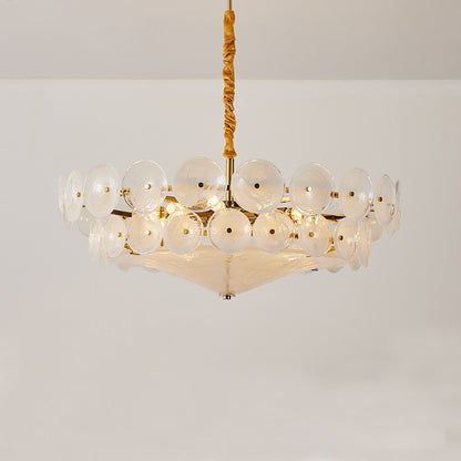 Simple crystal chandelier