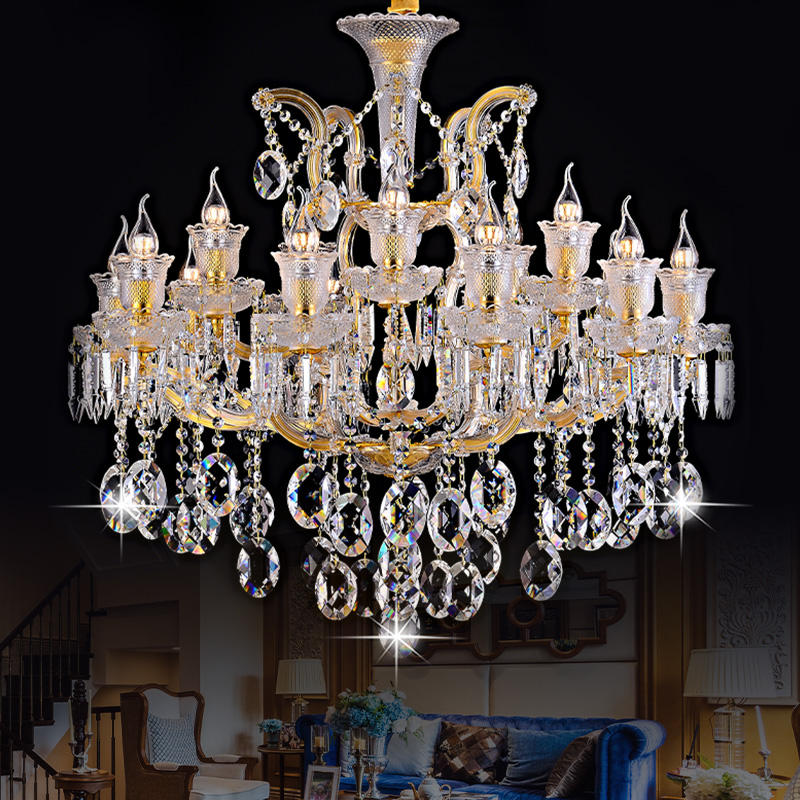 European candle crystal chandelier