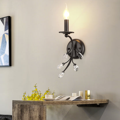 American style crystal wall lamp