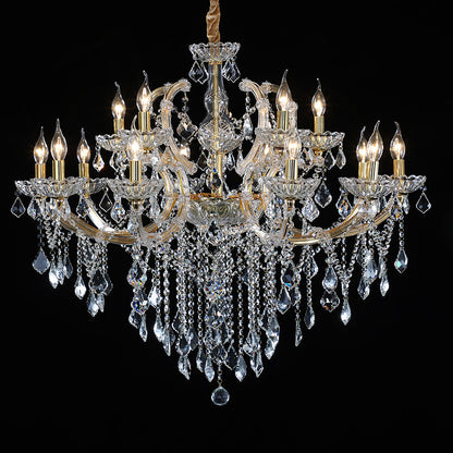 European candle crystal chandelier