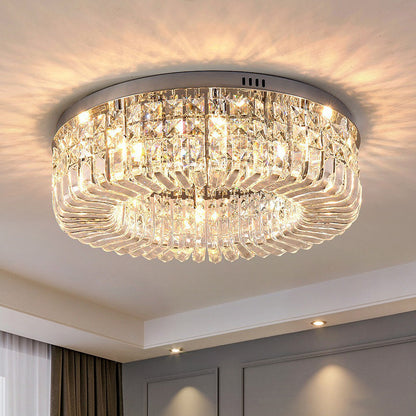 Light luxury crystal ceiling light with simple design