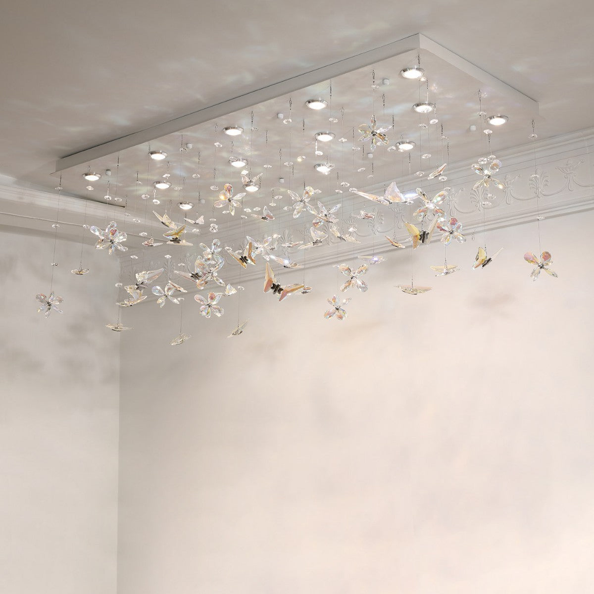 Butterfly Crystal Ceiling Light Living Room Dining Room