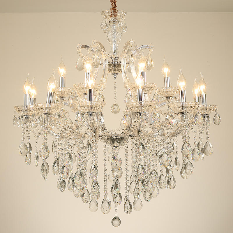 European candle crystal chandelier