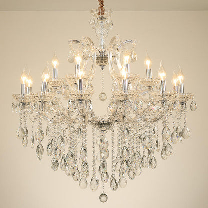 European candle crystal chandelier
