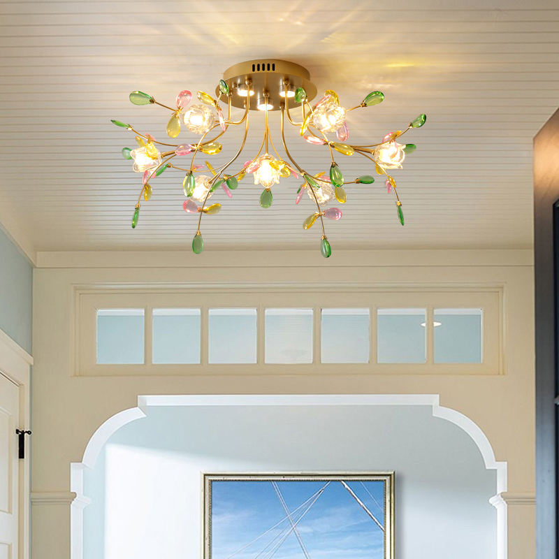 Colored ceiling light, postmodern ceiling light, room light, bedroom light