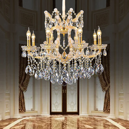European candle crystal chandelier