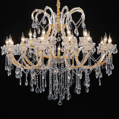 European candle crystal chandelier