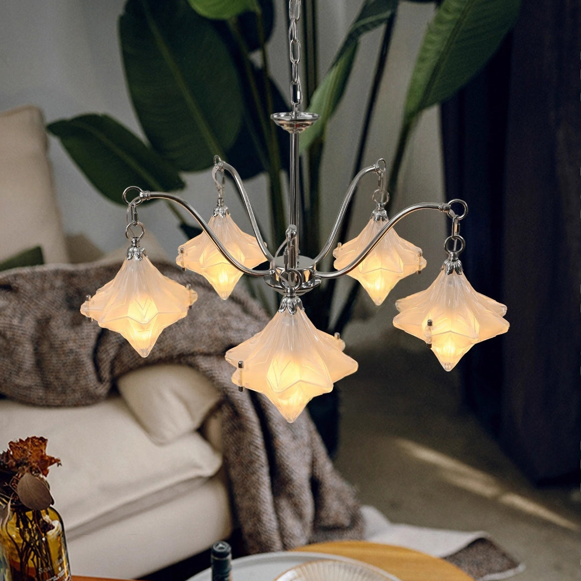Light luxury crystal chandelier