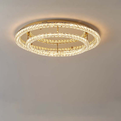 French luxury crystal ceiling light living room