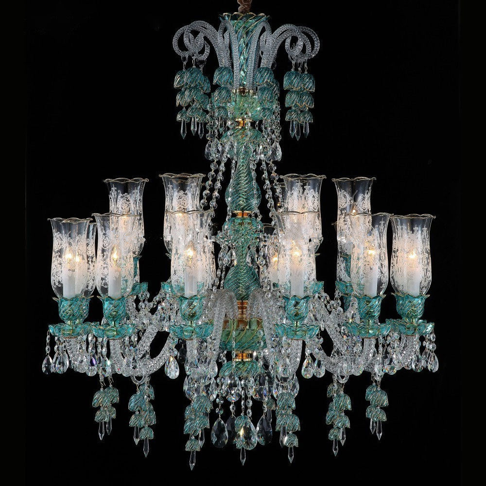 European candle crystal chandelier