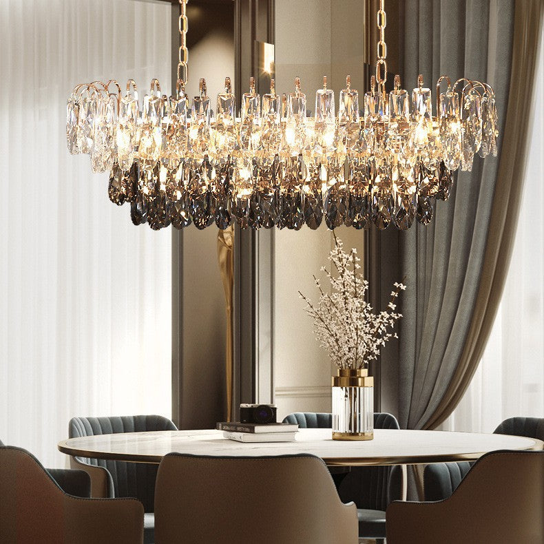 Crystal pendant light luxury pendant light living room villa
