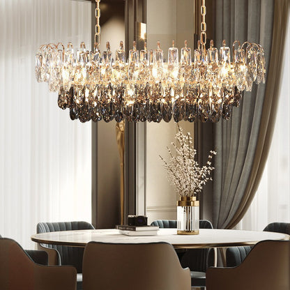 Crystal pendant light luxury pendant light living room villa