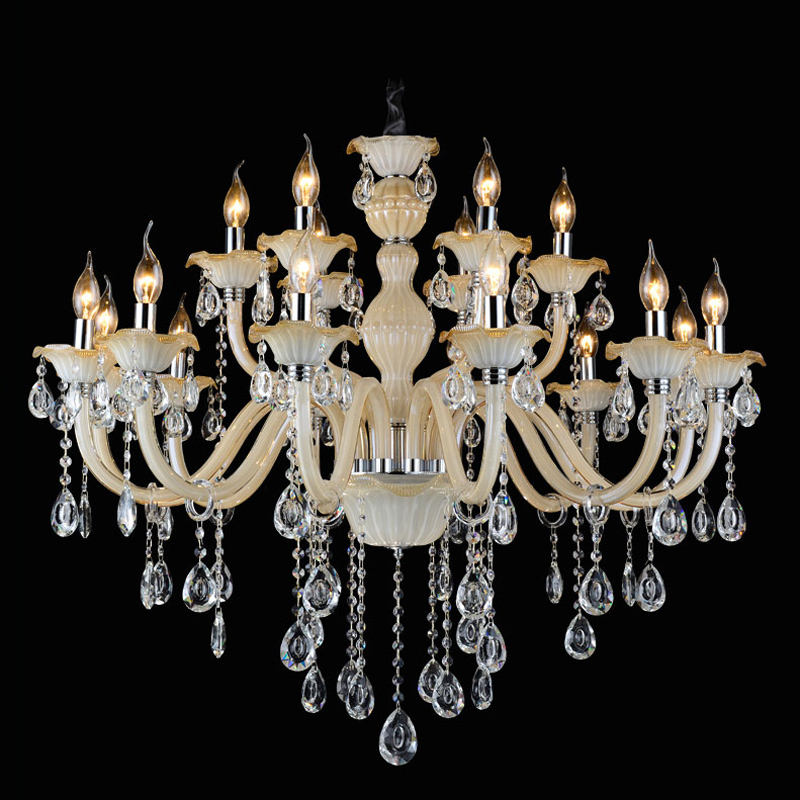8093European style candle crystal chandelier living room lamp crystal lamp
