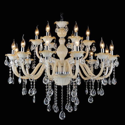 8093European style candle crystal chandelier living room lamp crystal lamp