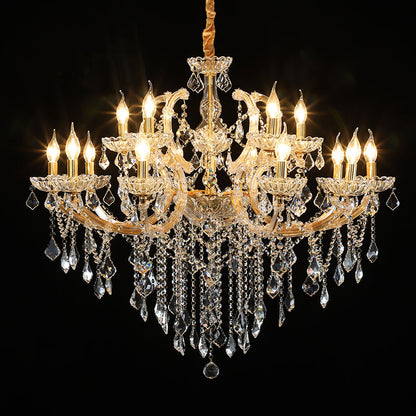 European candle crystal chandelier