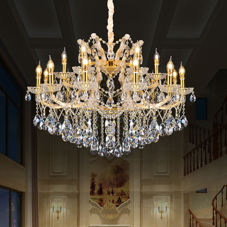 European candle crystal chandelier
