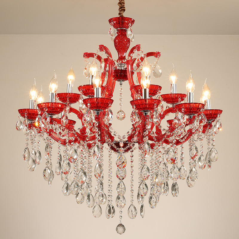 European candle crystal chandelier
