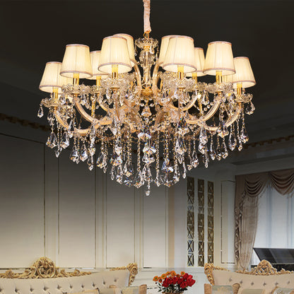 European candle crystal chandelier