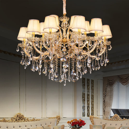 European candle crystal chandelier