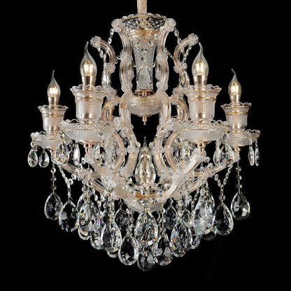 European candle crystal chandelier