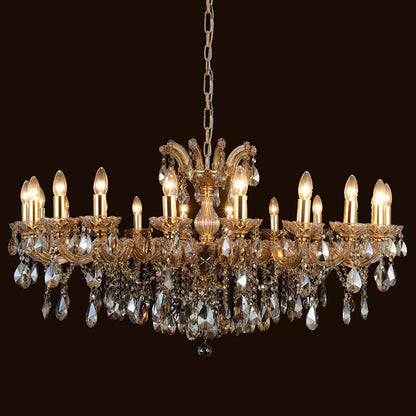 8098European style candle crystal chandelier living room lamp crystal lamp