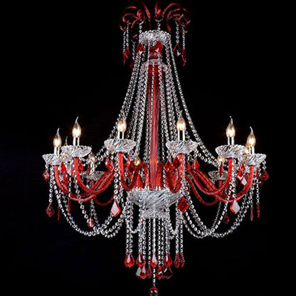 European candle crystal chandelier cafe chandelier