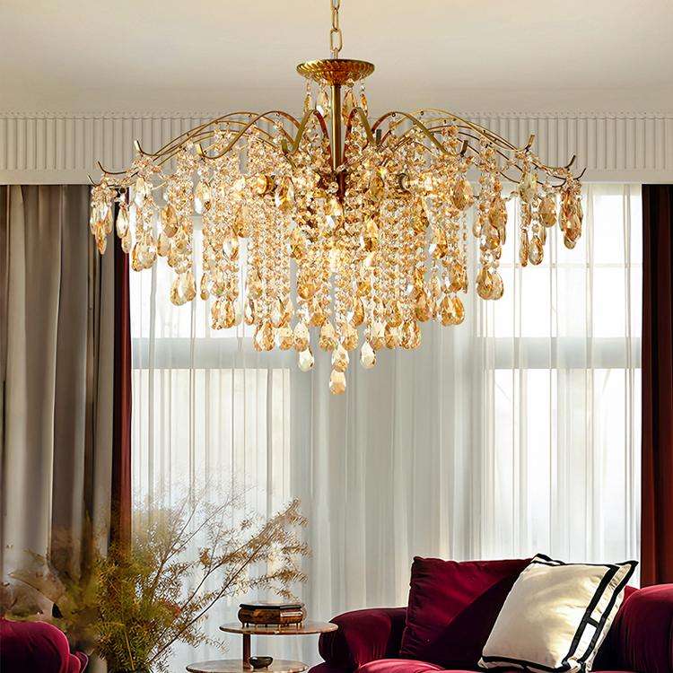 European candle crystal chandelier crystal lamp