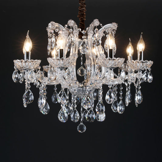 European style candle crystal chandelier coffee living room hotel chandelier