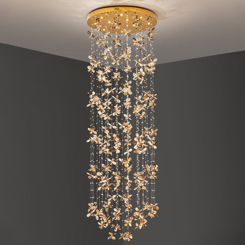 Staircase lights, pendant lights, custom-made lights for hotel projects