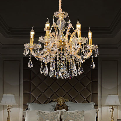 European candle crystal chandelier