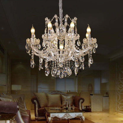 European candle crystal chandelier