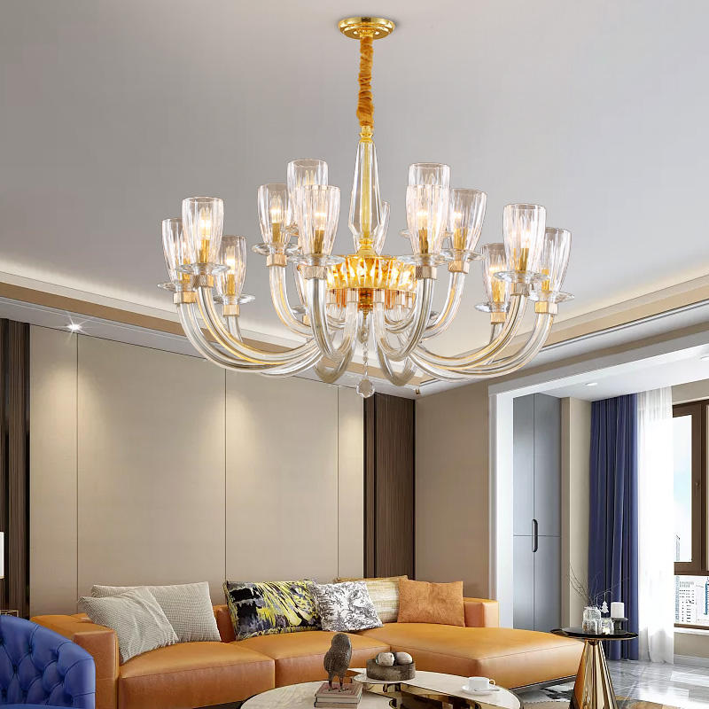 European candle crystal chandelier