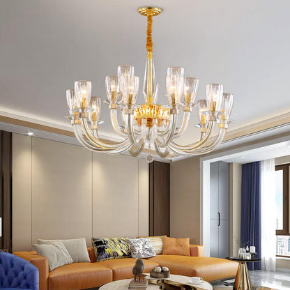 European candle crystal chandelier