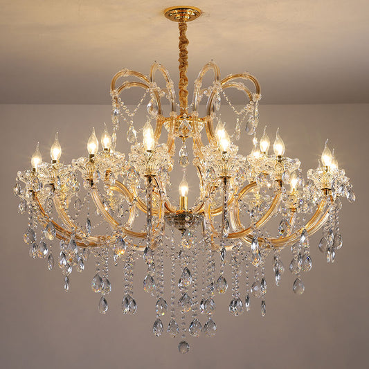 European candle crystal chandelier