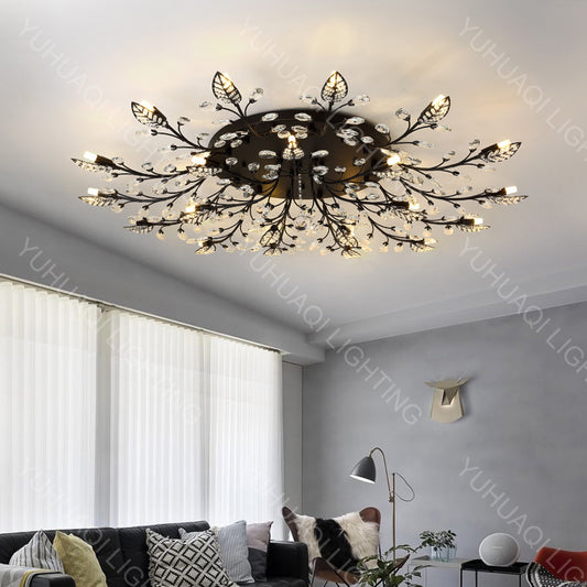 Iron Crystal Ceiling Lamp HQ6626