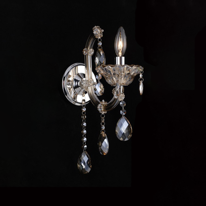 361European candle crystal wall lamp