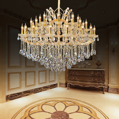 European candle crystal chandelier