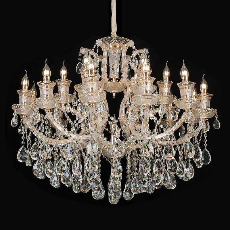 European candle crystal chandelier