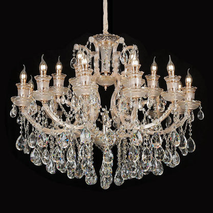 European candle crystal chandelier