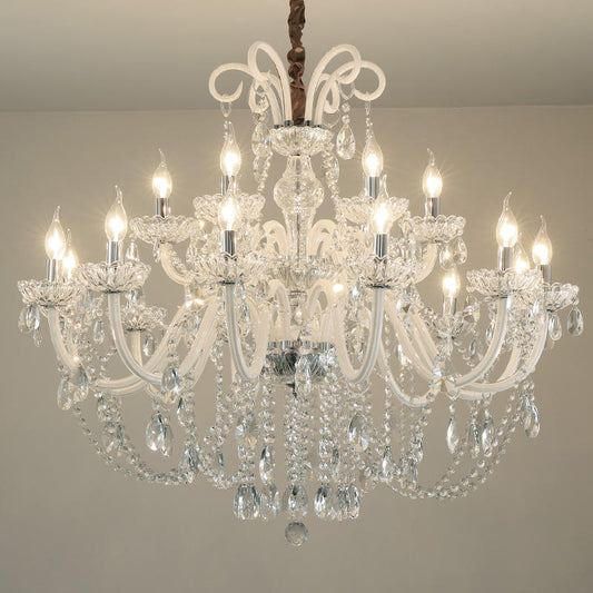 European candle crystal chandelier