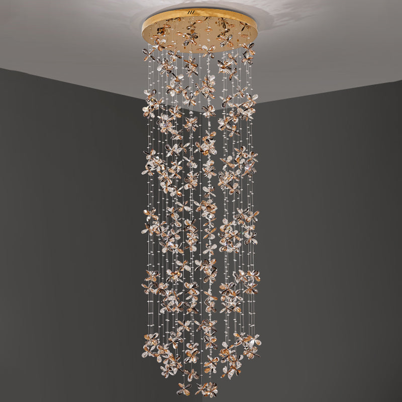 Staircase lights, pendant lights, custom-made lights for hotel projects