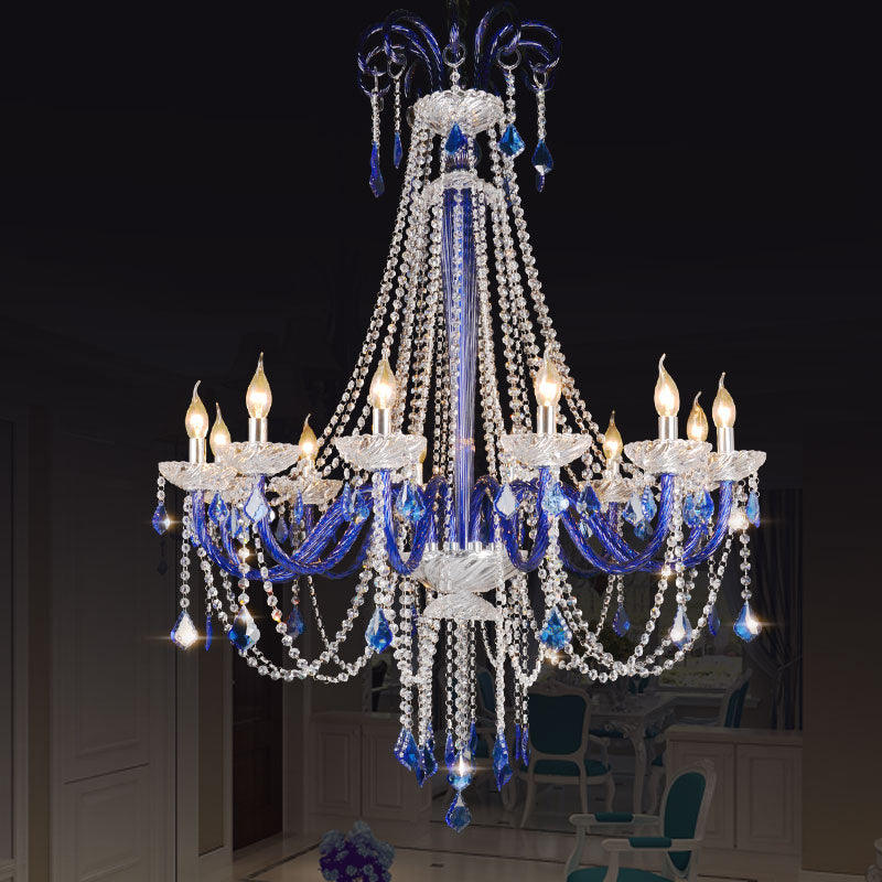 European candle crystal chandelier cafe chandelier