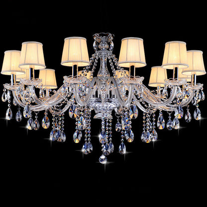 European style candle crystal chandelier living room lamp crystal lamp